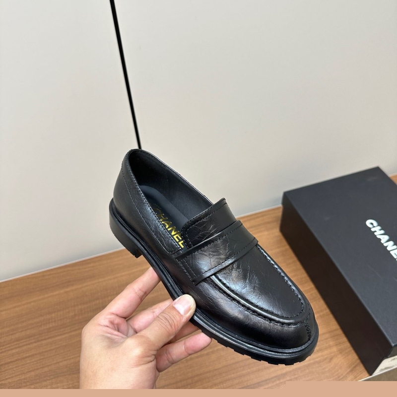 Ch*el leather shoes